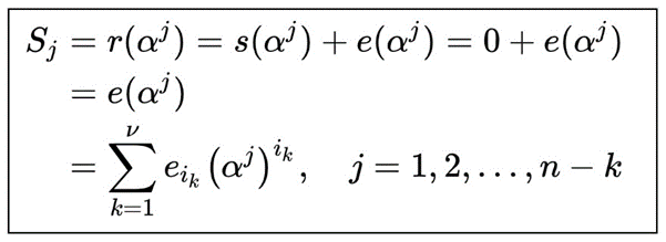 Error-correcting code equation
