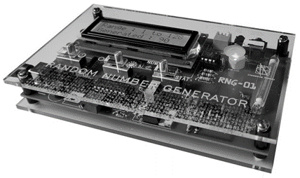 Photograph of a random number generator circuit